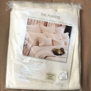 The Purists quilted Egyptian cotton European pillow sham, Boa